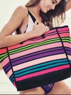 NWT Victorias Secret XL Mulri-Colored Tote